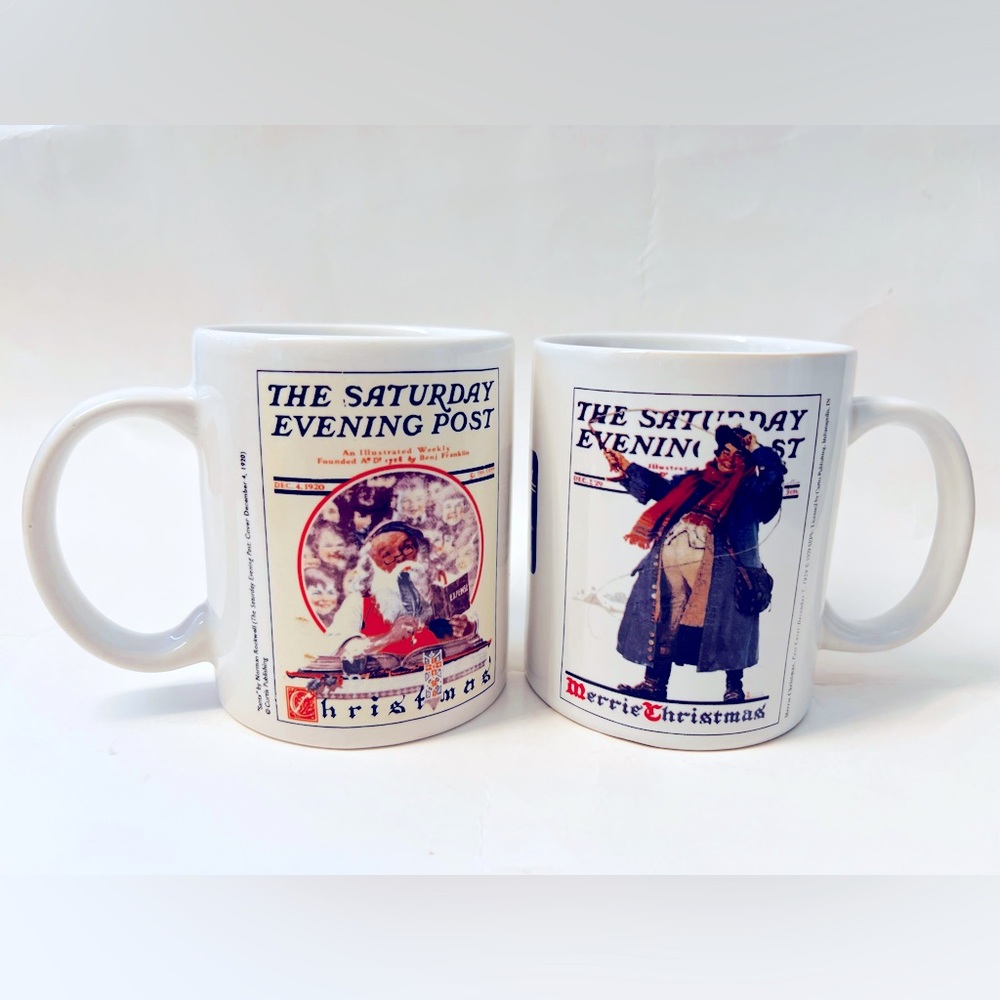 The Saturday Evening Post Christmas Mugs.